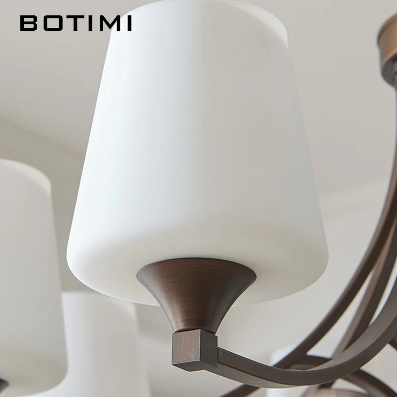2026 New Arrival Chandelier - Elegant White Glass LED Hanging Light