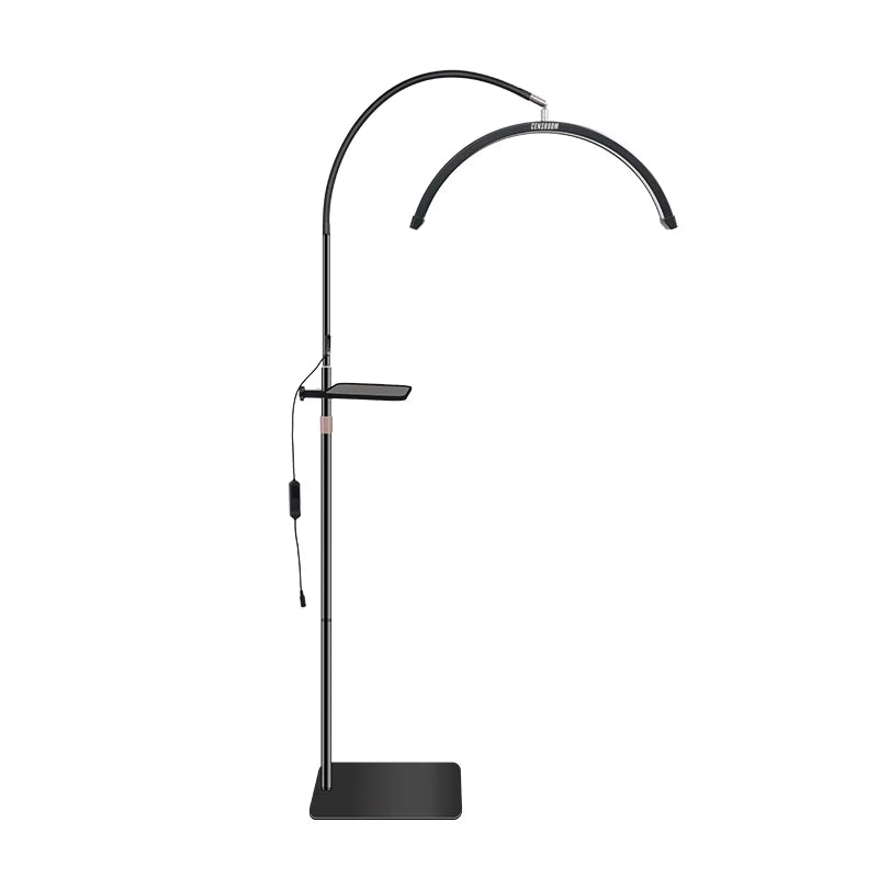 Half Moon lamp Hose with Tray 36W LED High Light Floor Light Adjustable Lashes Extension Tattoo Beauty Skincare Eyebrow Filling