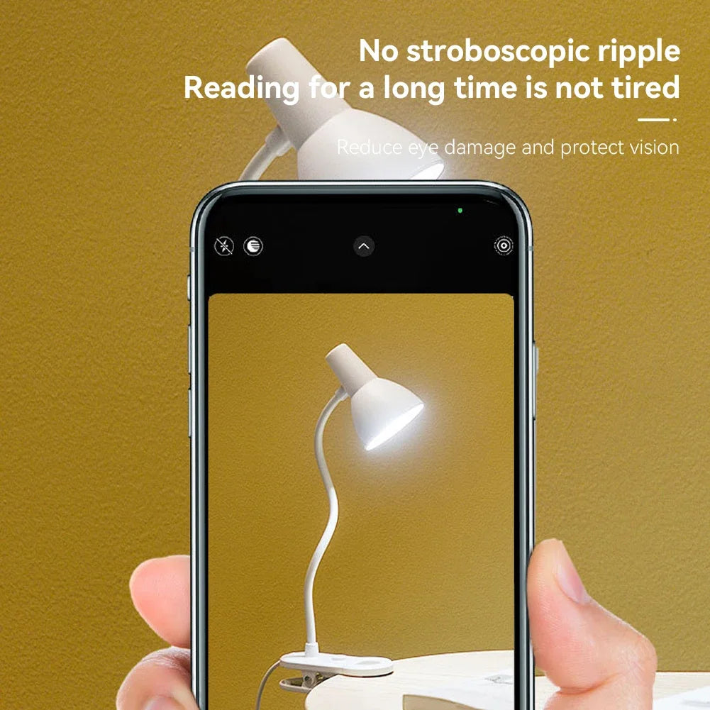Portable USB Rechargeable LED Folding Desk Lamp Eye Protection Touch Dimming Working Reading Table Lamp For Book Bed Office