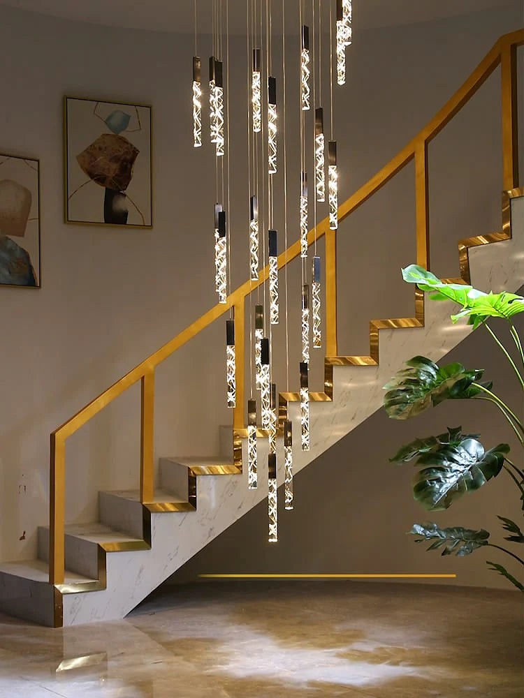 Modern Crystal Pendant Lamp - Luxury LED Hanging Light for Dining Room