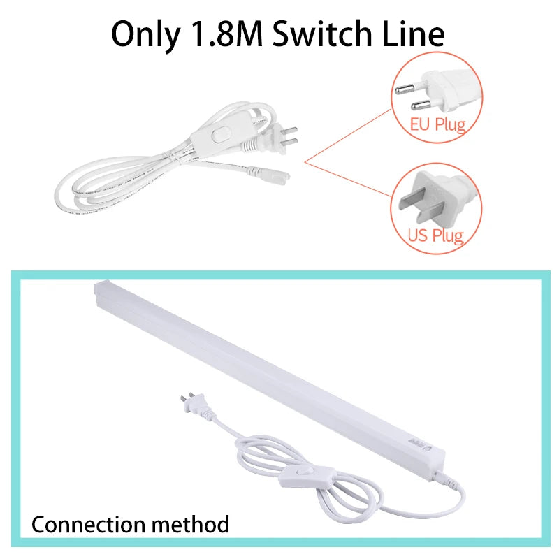 4ft (120cm) T5/T8 LED Tube Light (10W/15W, 220V) - Cold White & Warm White Ceiling Lamp Bar for Home, Kitchen & Office