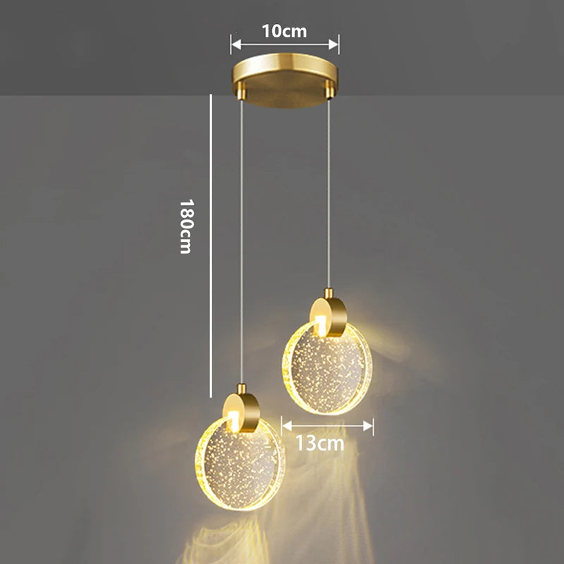 1 PC Modern home decor led lights Bedroom lamp bedside pendant light lamps led Chandeliers hanging light indoor lighting