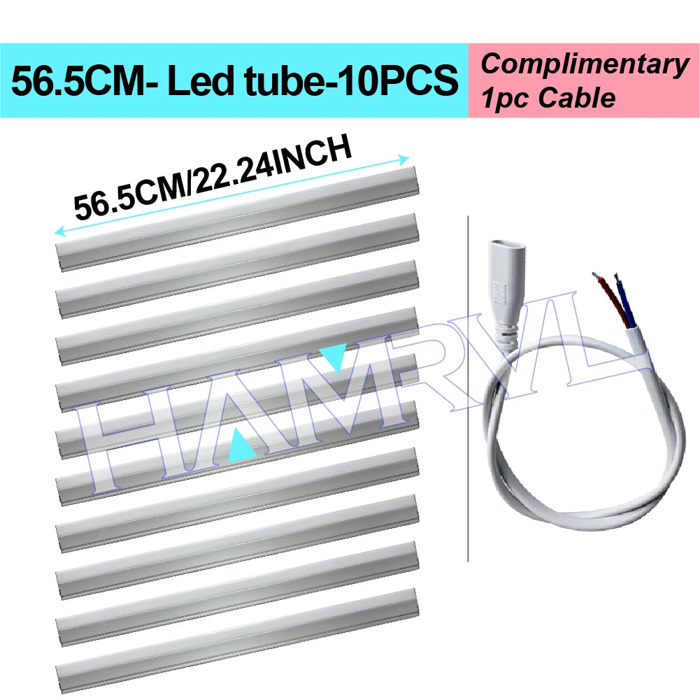 DIY Hexagon Garage LED Tube Accessories & Connector Set (110-240V) - Suspension Wire Cable Kit for Honeycomb Workshop & Barber Shop Lighting