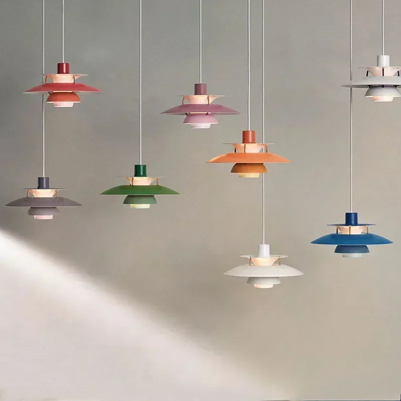 30CM Nordic Creative Design Pendant Lamp High Quality Color Umbrella L ...
