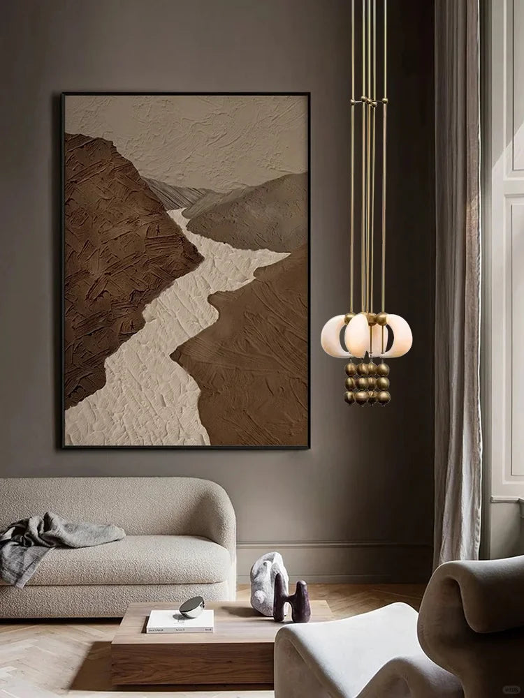 Modern Vintage Bronze White Glass Wall Lamp - 2026 Elegant Living Room Sconce