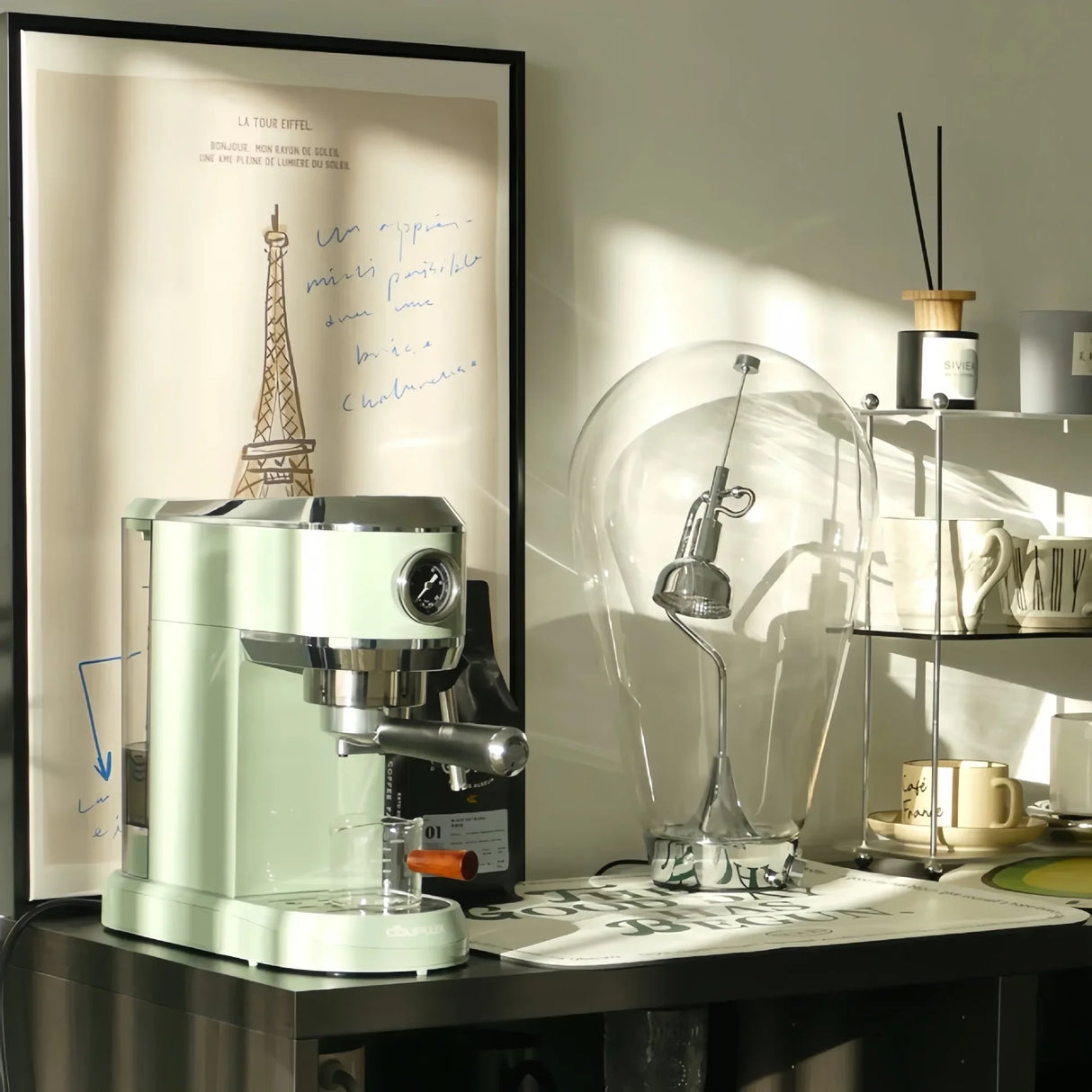 Nordic Design Desk Lamp Glass Creative Personality Bedlight Art Decoration Atmosphere Desk Lamp