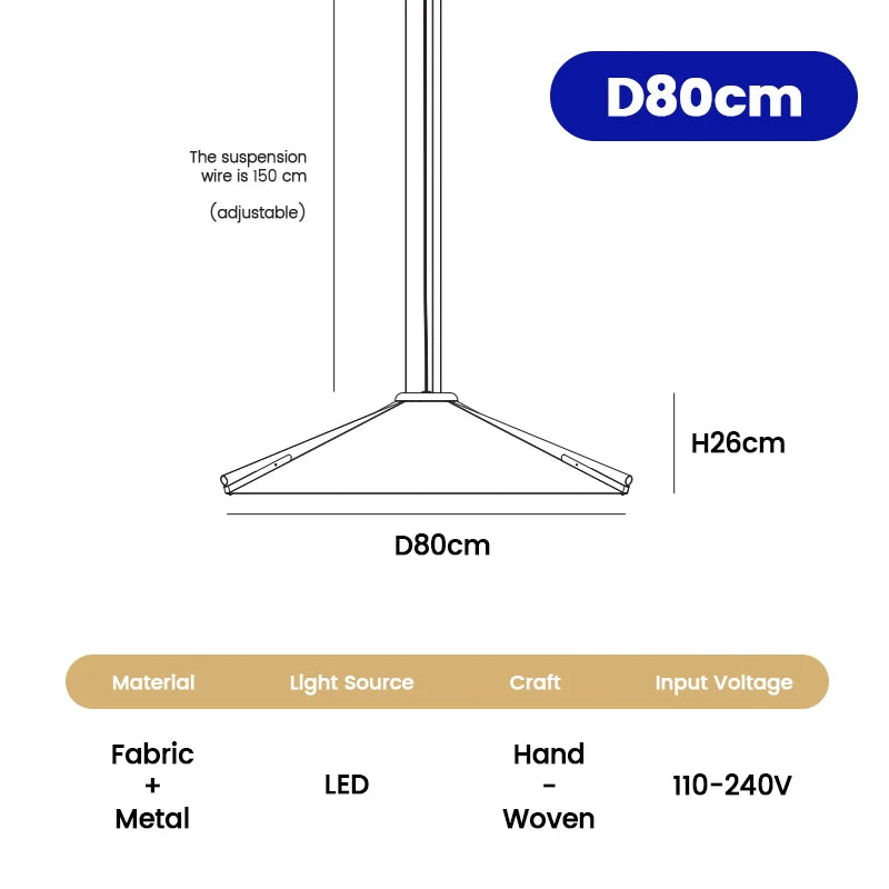 French Fabric Wabi Sabi Pendant Light Nordic Cotton and Linen Multi-layer Dining Room Bedroom Living Room Home Decoration Light