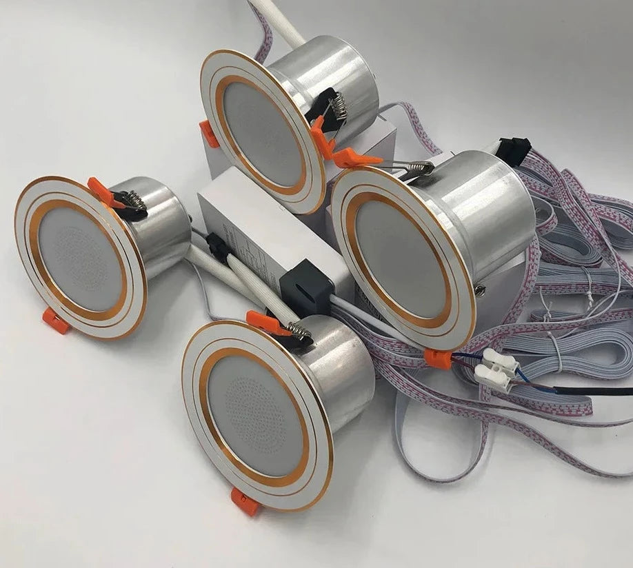 Mini Smart Music LED Ceiling Lights Modern APP Control Bedroom Kitchen Lighting Audio Downlight Bluetooth-compatible Music Lamp