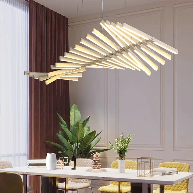 Modern LED Ceiling Chandelier Living Room Lights Home Lustre Interior Decor Dining Table Pendant Lamp Nordic Design Bar Lighting