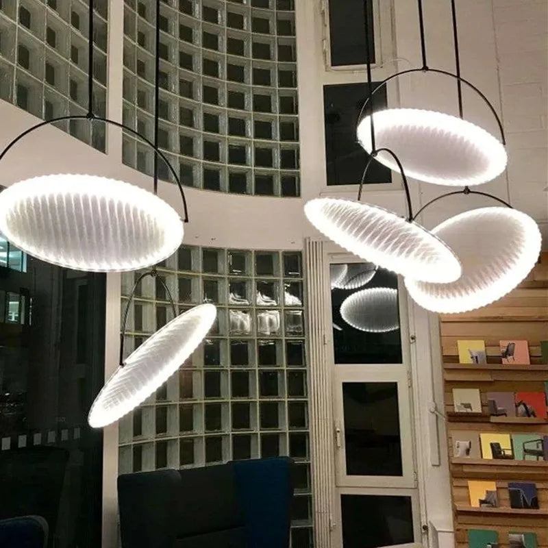 Kepler Pendant Lamp Italian design spotlight Minimalist ring light Dining Table Fabric Lamp Living Room Decoration bedside lamp