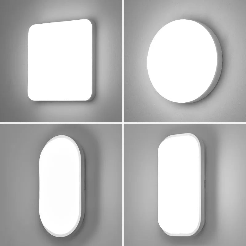 15W/20W Outdoor LED Wall Lamp (AC220V) - Waterproof Surface Mounted Porch Sconce & Moistureproof Bathroom Ceiling Light