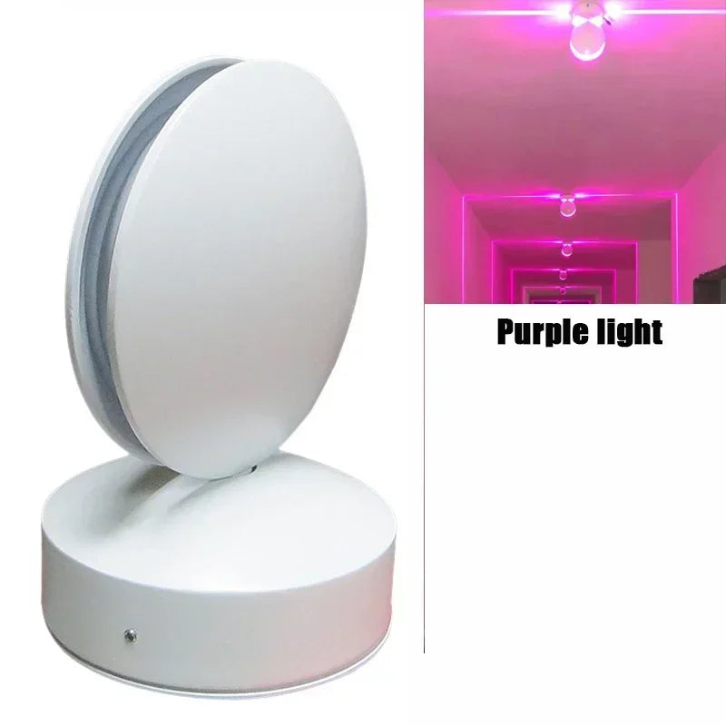 2025 NEW 360Degree 10W RGB LED Window Sill Door Frame Wall lamp With Remote Hotel KTV Corridor Aisle Beam Ray Line Wall Lamps