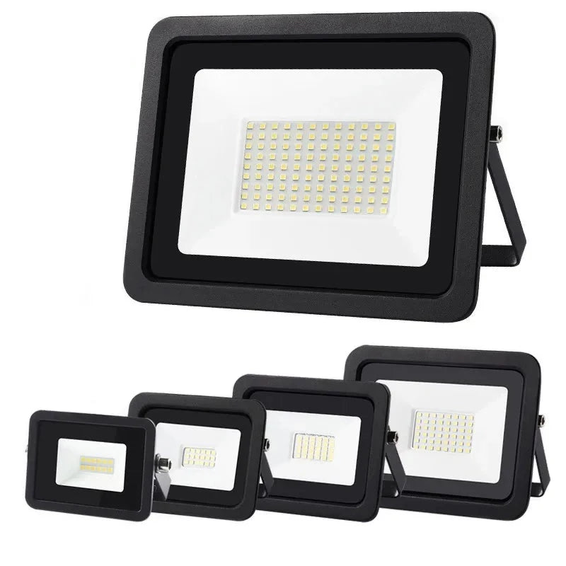 LED Flood Light 100W 50W 30W 20W 10W AC 220V Outdoor IP68 Waterproof Reflector Spotlight Street Light Wall Lamp Garden Lighting