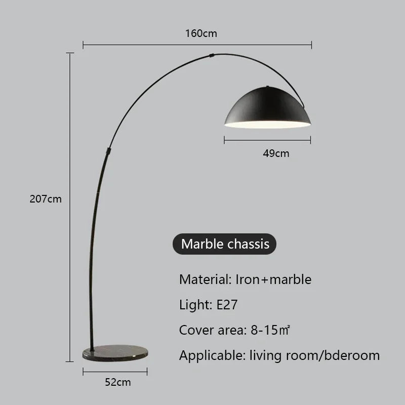 Modern Minimalism Vertical Led Floor Lamps Living Room Sofaside Fishing Lamp Lighting Home Bedroom Light Ambient Luster Fixtures