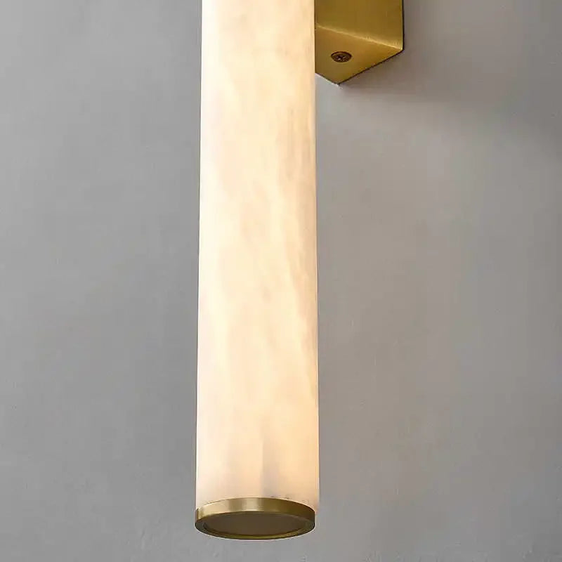 Nordic Lamps Long Stripes Minimalist All Copper Marble Wall Lamp Modern Lighting Luxury Living Room Bedroom Home Decor LED