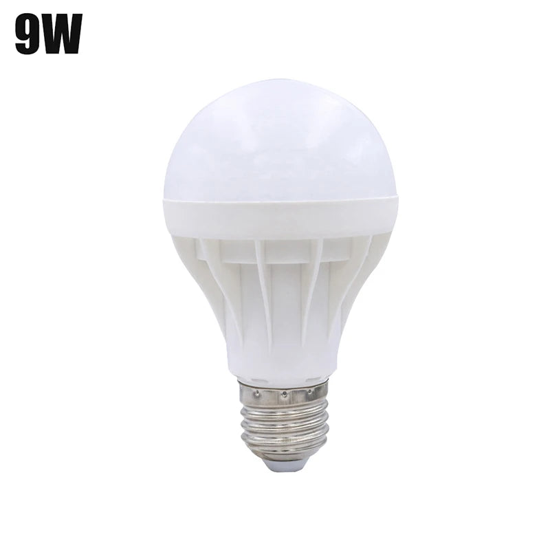 3/5pcs Led Bulb Screw Plastic Bulb Energy-Saving Lamps 3w 5w 7w 9w 12w 15w E27 Ac 220v Real Power Led Lamp Living Room Home Led