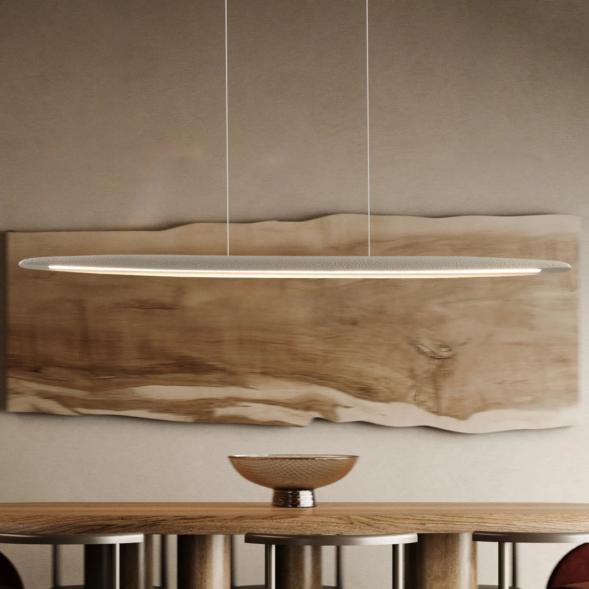 Nordic Wabi Sabi Long Chandelier Restaurant Pendant Light Modern Minimalist Indoor Bar Island Platform Led Lighting Fixtures