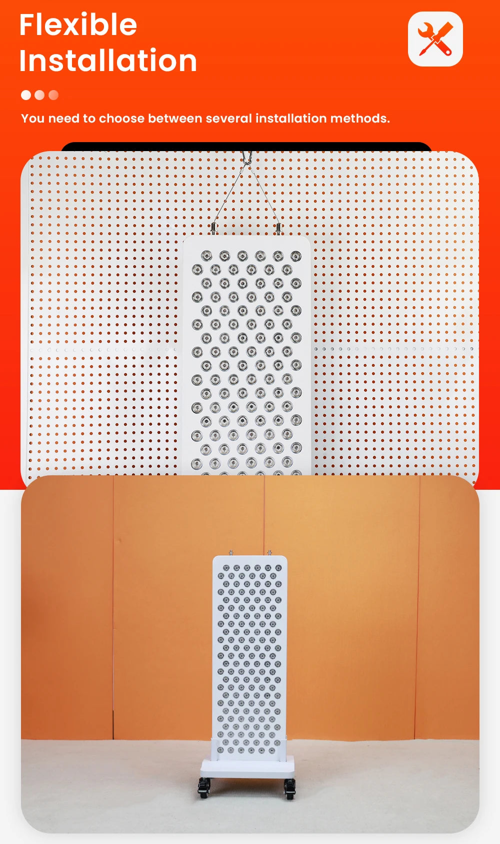 Red light therapy bluetooth function red light therapy 8 wavelengths red light therapy panel with touch screen