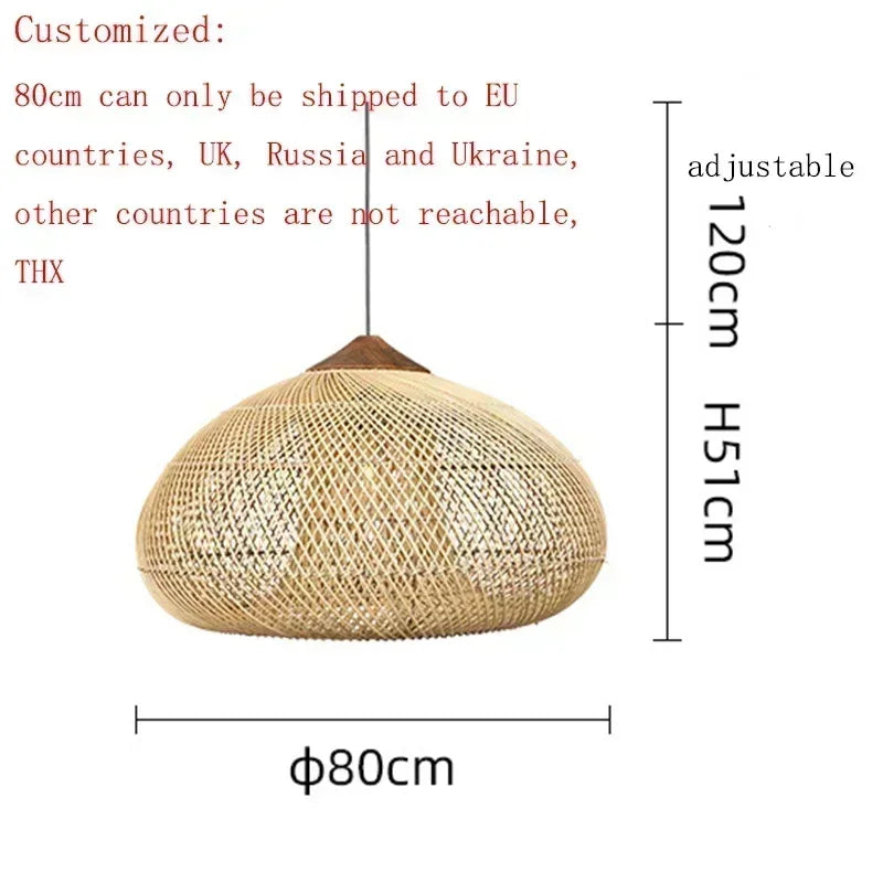 2026 Southeast Asian Rattan Lamps Handmade Pendant Lights Hight Quality Dining Room Restaurant Kitchen Light Fixtures