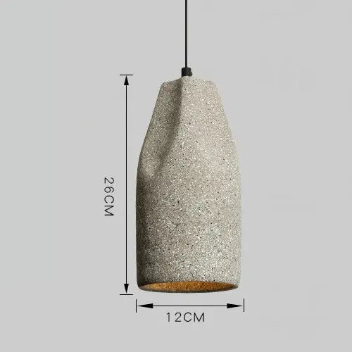 Modern Industrial Style Pendant Light Indoor LED Cement Lampshade Chandelier Art Design Parlor Bedroom Kitchen Cafe's Hanging Lamp