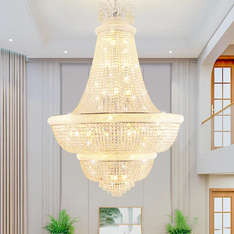 Luxury Crystal Chandeliers Home Loft Decor Lustre Led Lighting for Living Dining Room Ceiling Chandelier Pendant Lights Fixtures