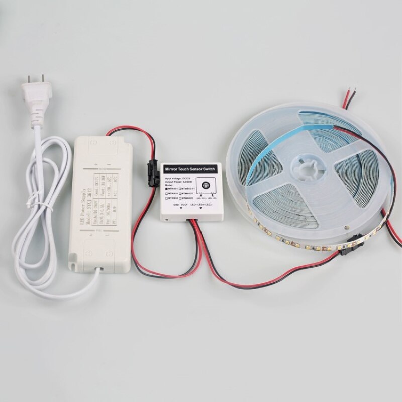 12V 5A Bathroom Mirror LED Light Touch Switch Mirror Dimming Sensor For Bathroom Vanity Mirror