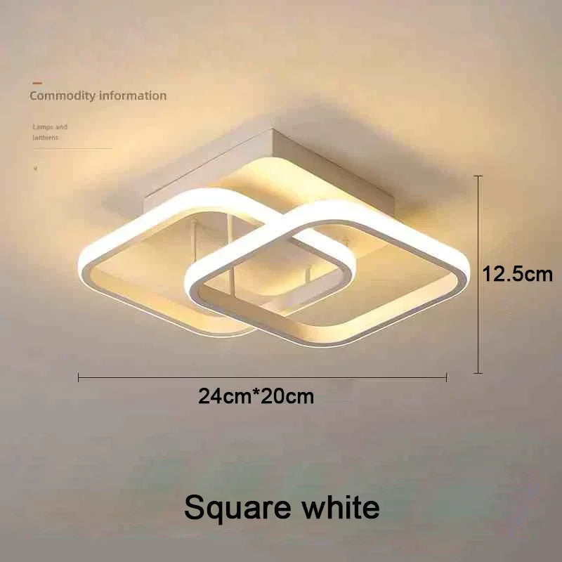 Household LED Chandelier Three Colors Lamp Modern Style Ceiling Lamp Bedroom Light Surface Installation 85-265V Dining Room Lamp