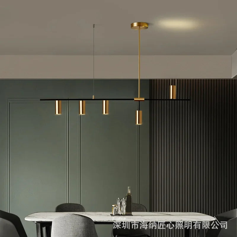 luxury bar Nordic home spot pendant lamp Aisilan led chandelier modern all copper dining room light