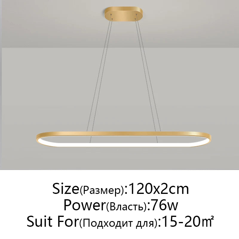 Modern LED Pendant Light Minimalism Line Lamp For Living Room Dining Room Bedroom Hanging Chandelier Home Decoration Lighting