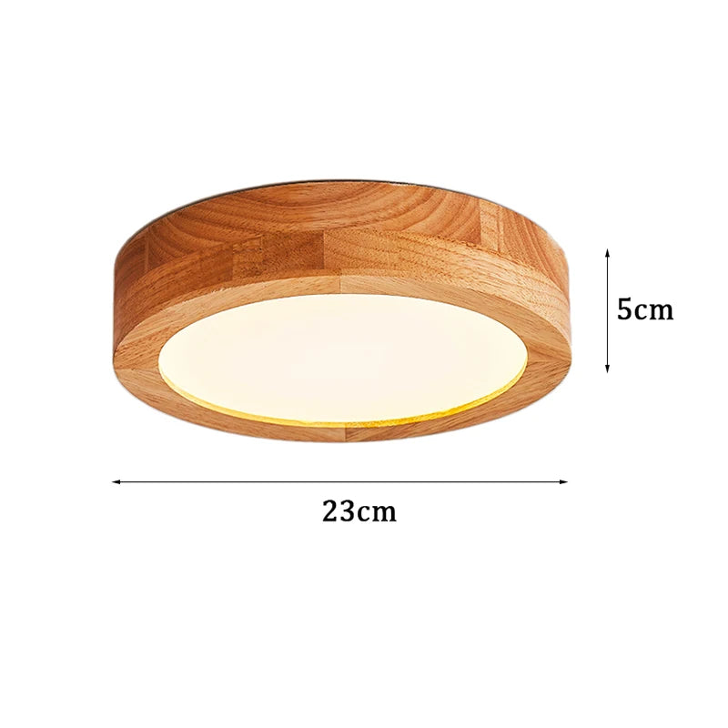 Simple Round ceiling lights Bedroom Led Ceiling Lights Wood Lamp Home Decor Lampen Nordic Corridor Study Kitchen Dining Lamp