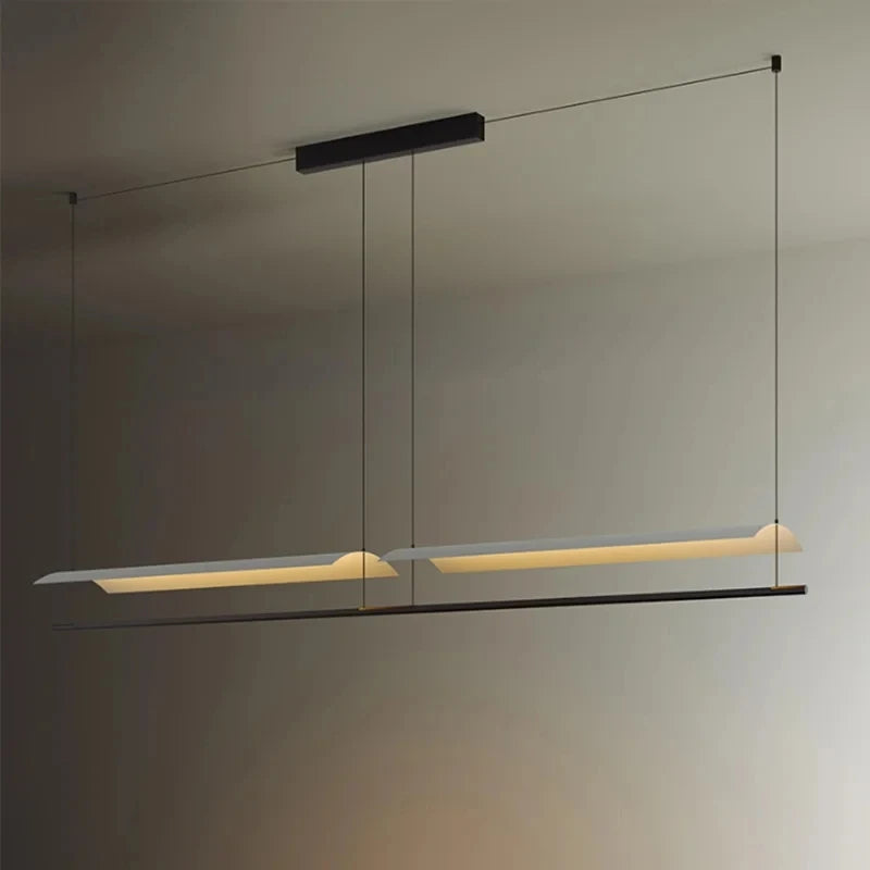 Nordic Minimalist Modern Metal LED Long Pendant Light for Living Room Dining Room Indoor Home Decoration Lighting Fixtures