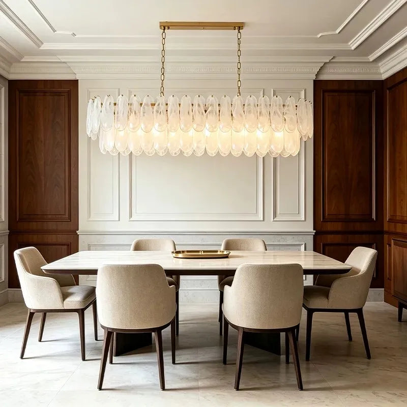 Luxury Modern Glass Chandelier Light - Decorative Ceiling Pendant Lamp Fixture for Living Room, Bedroom, Dining Room & Restaurant
