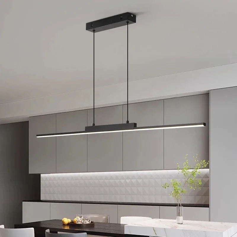 Modern LED Pendant Light 80/100CM For Living Room Kitchen Restaurant Dining Table Bar Indoor Decorative Lighting Hanging Lights