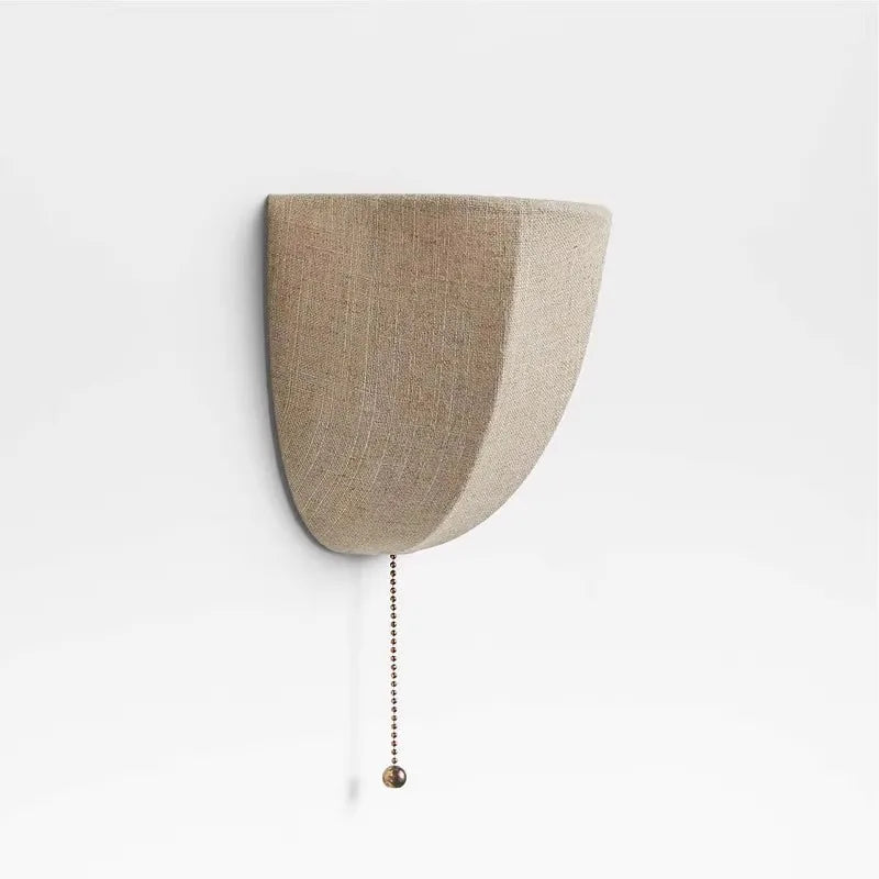 American Retro Wall Lamp Linen Lampshade Design Villa Aisle Led wall Light Bedroom Decor Living Room Indoor Lighting Fixture E27