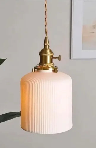 2025 New Style Nordic Modern LED Pendant Lights Fixtures 8W Bedroom Dinning Living Room Smoky Glass Beside Lamp Hanglamp