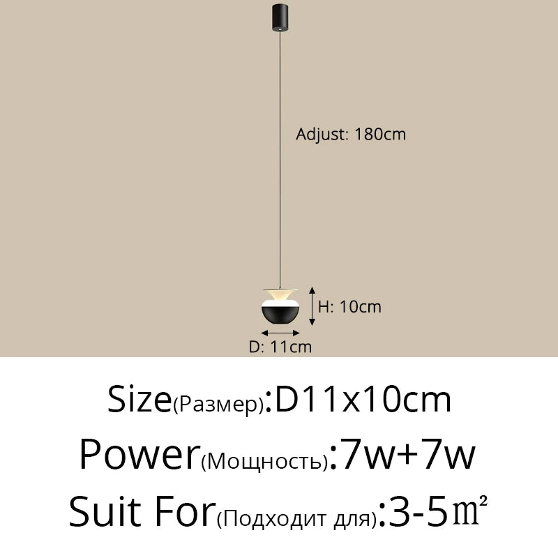 2026 New Bedside Led Pendant Lights Simple Bedroom Aisle Porch Cloakroom Small Chandelier Modern Home Indoor Decor Lighting Lamp