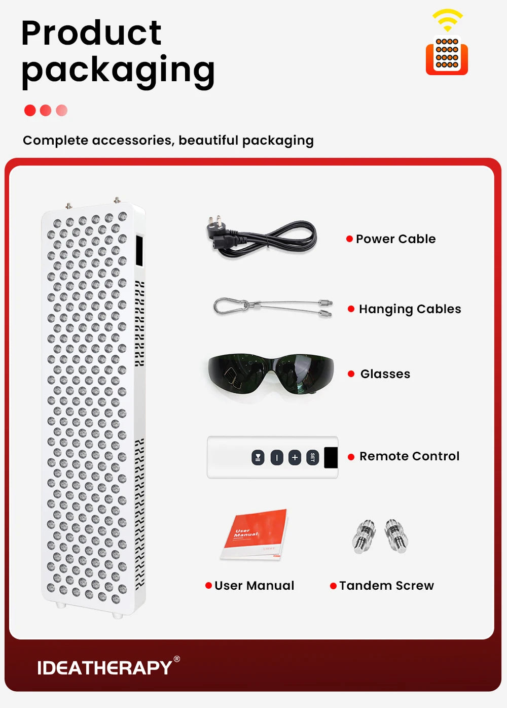 Red Light Therapy LED Physical Therapy Full Body 480,590,630,660, 670, 810, 830, 850,1060 Red Infrared Light Therapy Panel With Mobile Stand