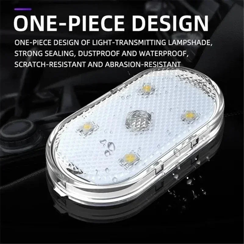Touch Sensor USB LED Car Interior Light - Wireless Ceiling Reading Lamp