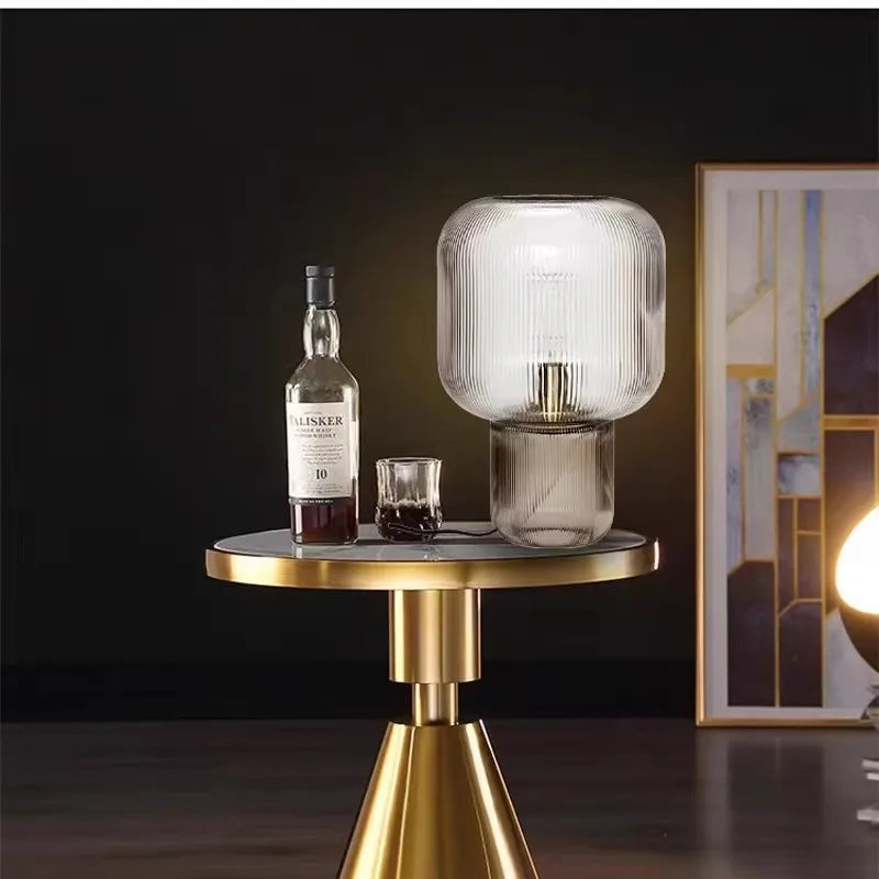 Nordic Post-modern Minimalist Creative Living Room Model Room Light Luxury Bedroom Bedside Lamp Designer Hotel Bedside Lamp