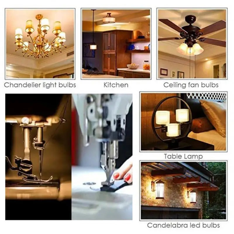 High Brightness Corn Bulbs 1pcs Lights For Sewing Machine Super Bright Energy Saving Led Lights Crystal Lamp 350-360lm 220v
