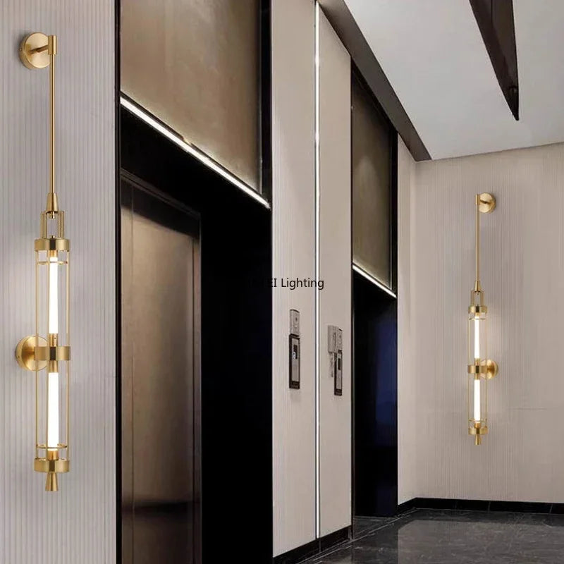 Nordic Iron Acrylic High End Golden Led Wall Lamp for Bedroom Villa Dining Living Room Home Decor Sconce Lighting Fixtures