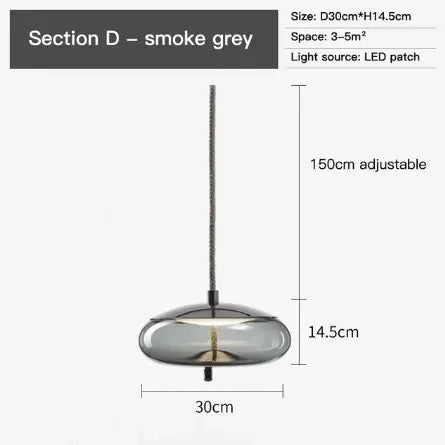 Modern Hemp Rope Glass Pendant Light Luminaire Rope Hanging Lamp Designer Cafe Bar Fixtures Drop Ship Knot Home Decor Chandelier