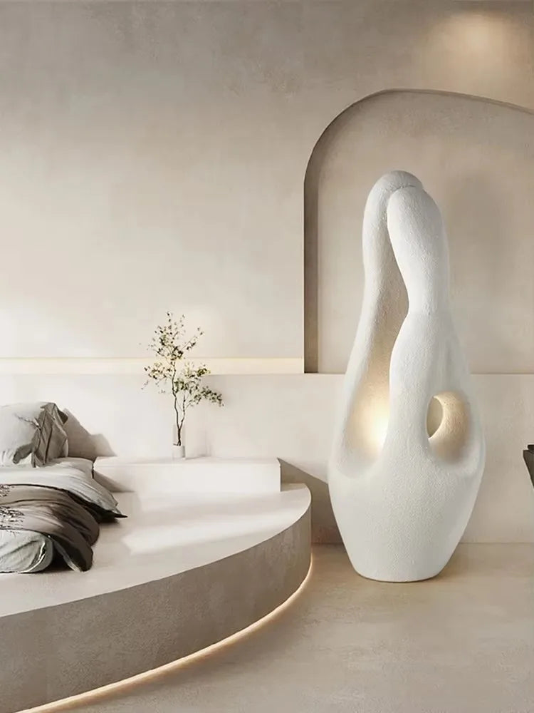 Wabi Sabi Style Artistic Floor Lamp Living Room Sofa Lamp Designer 2025 New Original Vintage Cream Style Bedroom Lamp