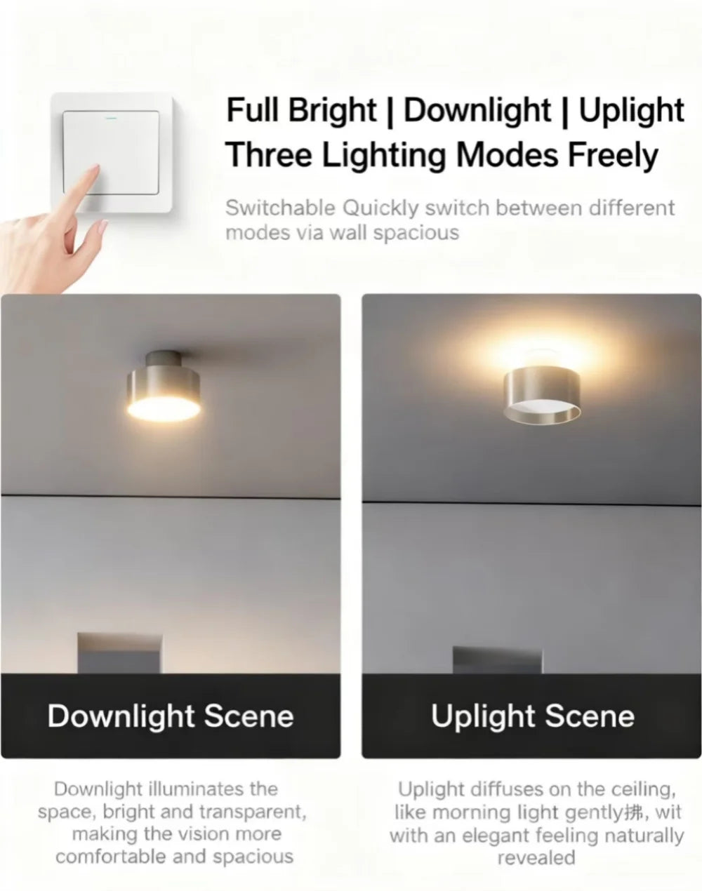 Bauhaus surface mounted tube light retro industrial style living room bedroom no master light modern anti glare aisle light