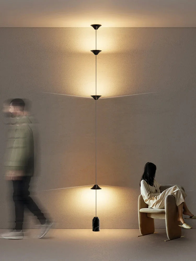 Luxury Gold Time Hourglass Floor Lamp & Pendant Light - Minimalist Neutral LED Ambient Light Fixture for Living Room Sofa & Bedside