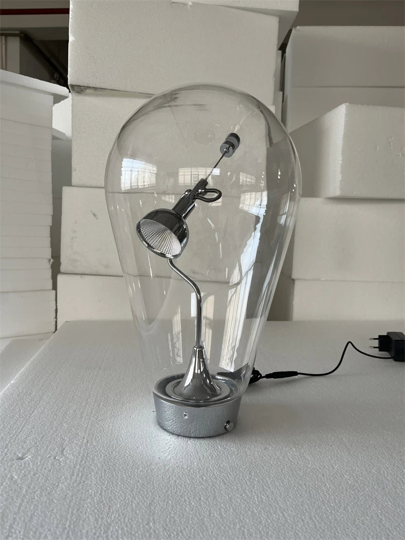 Nordic Design Desk Lamp Glass Creative Personality Bedlight Art Decoration Atmosphere Desk Lamp