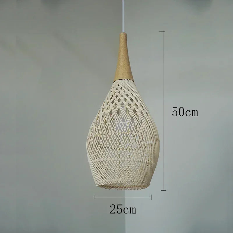 2026 Southeast Asian Rattan Lamps Handmade Pendant Lights Hight Quality Dining Room Restaurant Kitchen Light Fixtures
