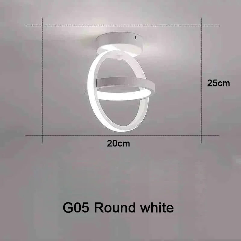 Household LED Chandelier Three Colors Lamp Modern Style Ceiling Lamp Bedroom Light Surface Installation 85-265V Dining Room Lamp