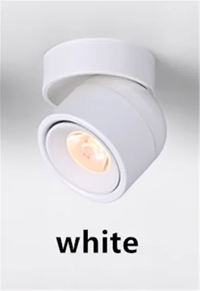 360 ° Rotatable And Foldable LED Downlights Dimmable 7W10W12W15W20W Surface Mounted Ceiling Lamp COB Spotlight AC85V-260V CRI 98