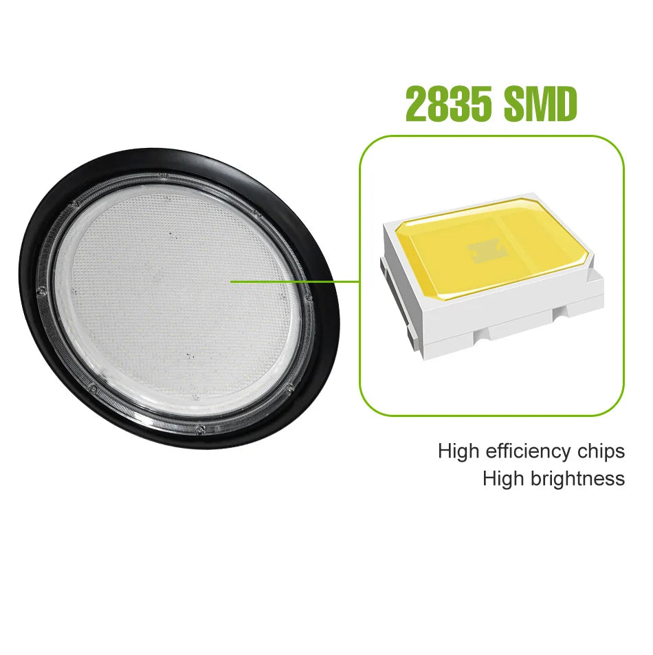 300W LED Indoor Ceiling Light Spotlight Bulb (AC110V/AC220V) - No Flicker Plug-in Lamp with US/EU Plug for Living Room & Kitchen